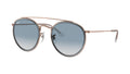 Ray-Ban RB3647N 90683F Cuivre - vue trois-quarts