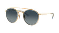 Ray-Ban RB3647N 91233M Or - vue trois-quarts