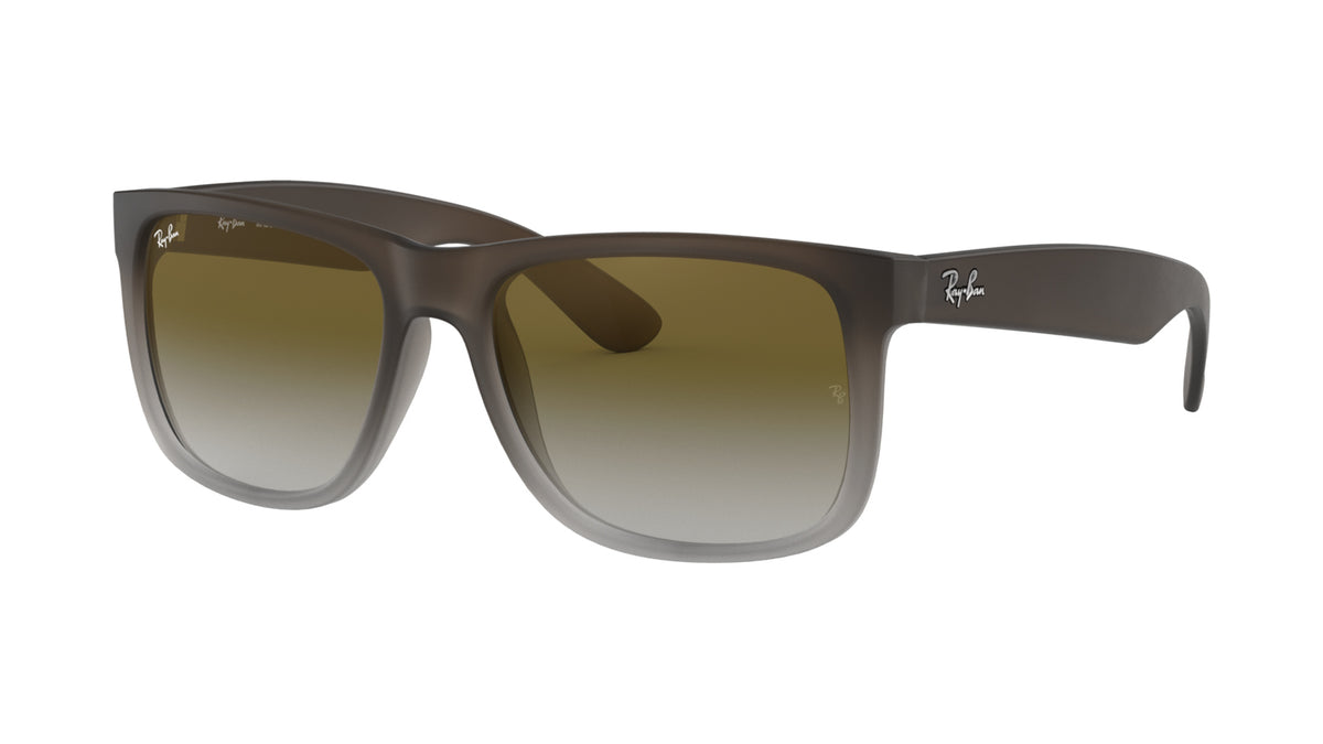Ray-Ban RB4165 854/7Z Marron mat sur gris - vue trois-quarts