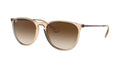 Ray-Ban RB4171 651413 Marron clair transparent taille 54 - vue trois-quarts