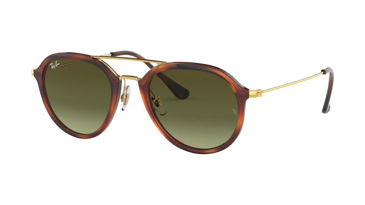 Ray-Ban RB4253 820/A6 Havane rayé - vue trois-quarts