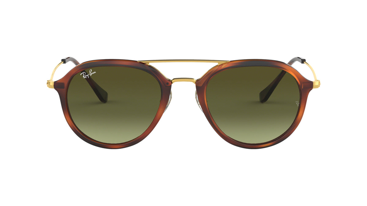 Ray-Ban RB4253 820/A6 Havane rayé - vue de face