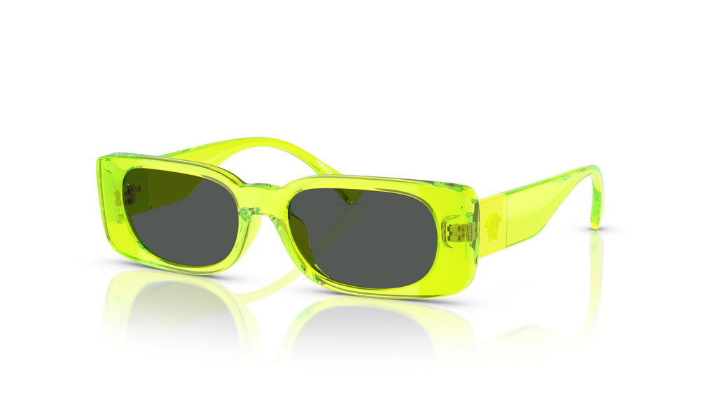 Versace Kids VK4003U 547987 Jaune fluo transparent - vue trois-quarts