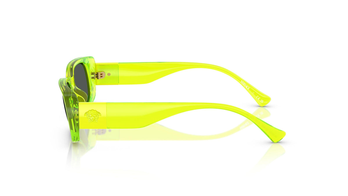 Versace Kids VK4003U 547987 Jaune fluo transparent - vue de côté