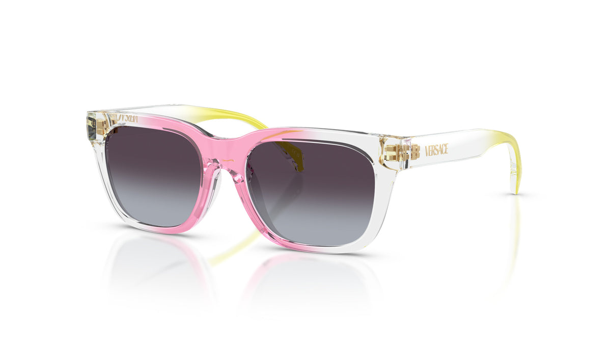 Versace Kids VK4006U 55318G Dégradé rose jaune transparent - vue trois-quarts