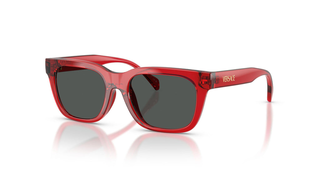 Versace Kids VK4006U 553387 Rouge transparent - vue trois-quarts