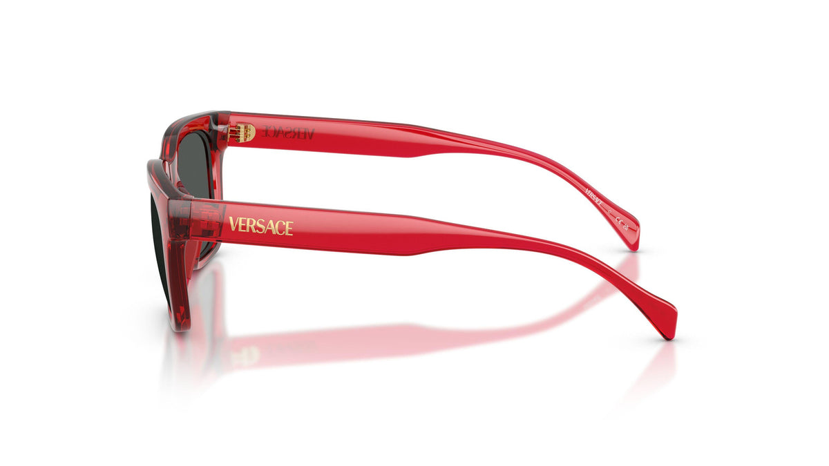 Versace Kids VK4006U 553387 Rouge transparent - vue de côté