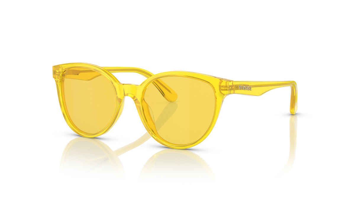 Versace Kids VK4427U 5374C9 Jaune fluo transparent - vue trois-quarts