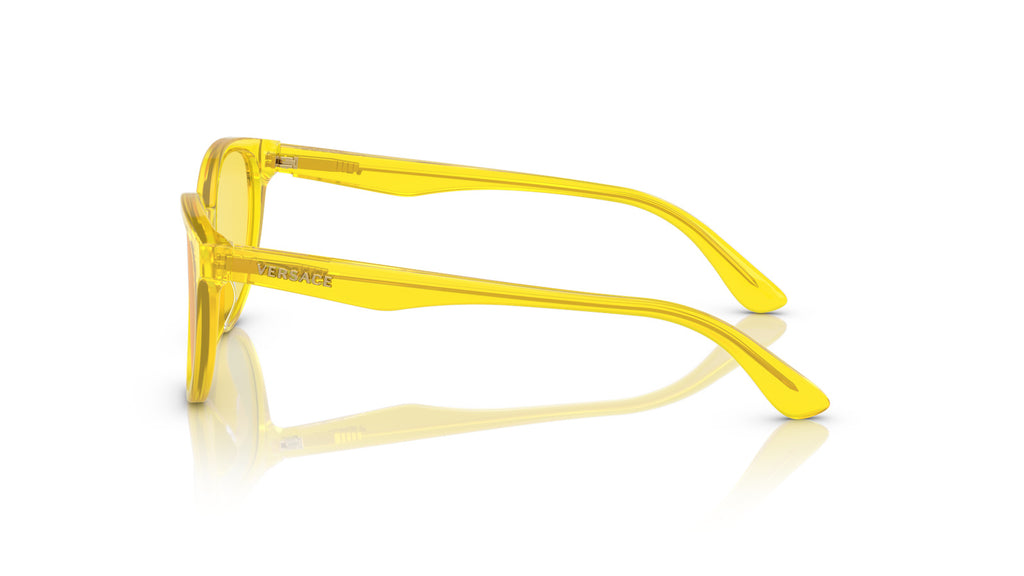 Versace Kids VK4427U 5374C9 Jaune fluo transparent - vue de côté