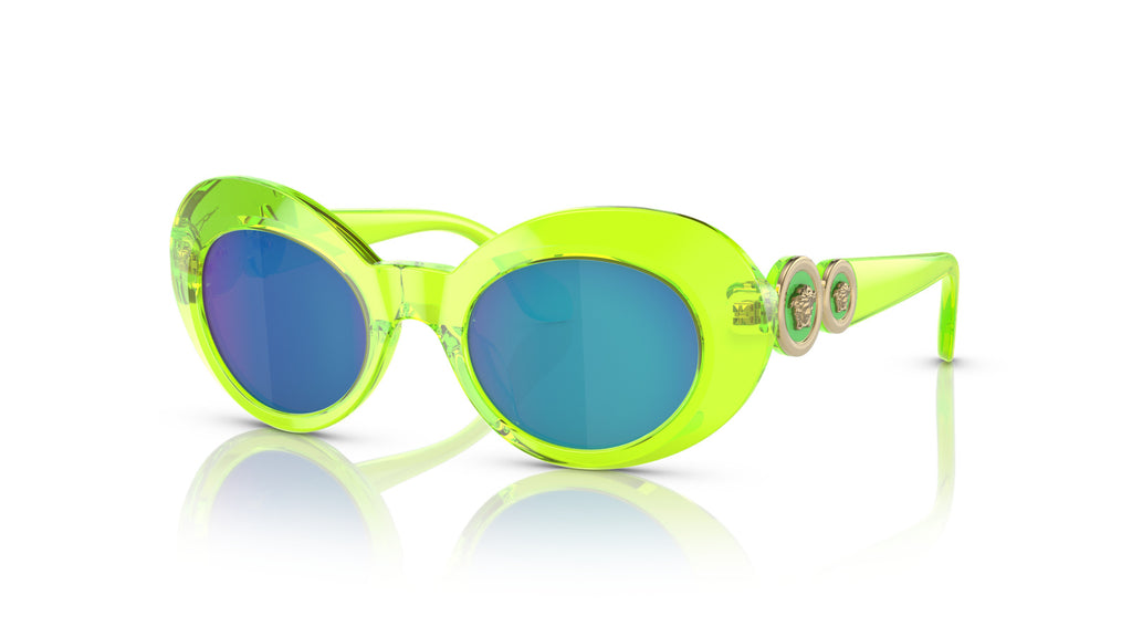 Versace Kids VK4428U 537125 Vert fluo transparent - vue trois-quarts