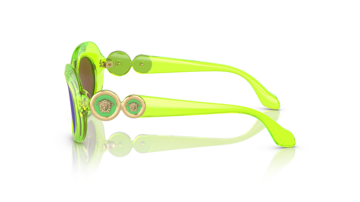 Versace Kids VK4428U 537125 Vert fluo transparent - vue de côté
